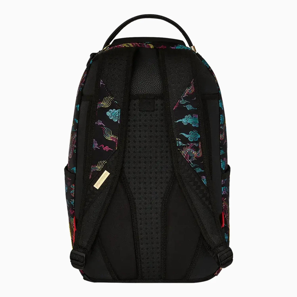 Mochila DLX con dragones bordados