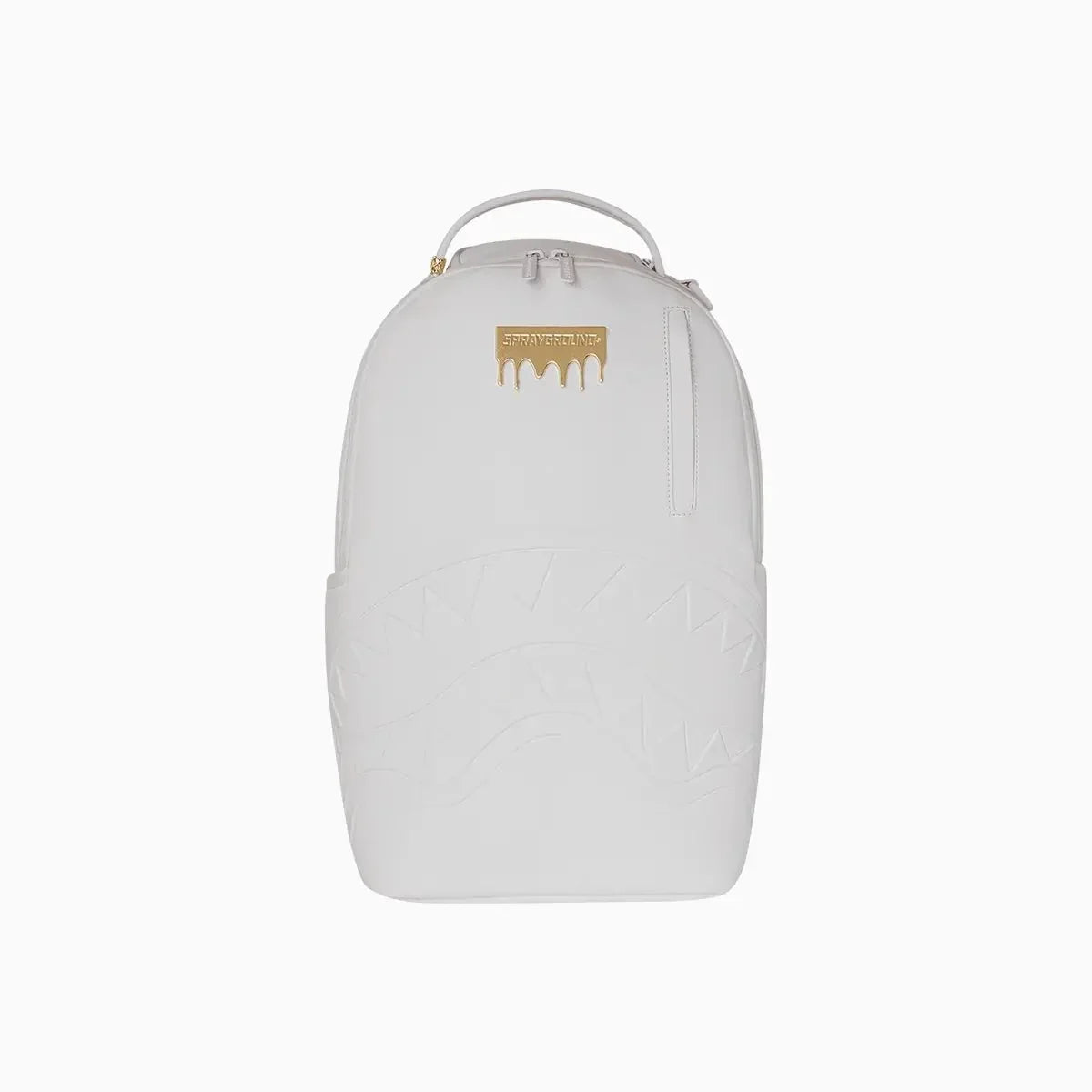 Gold Brick Luxe White Backpack