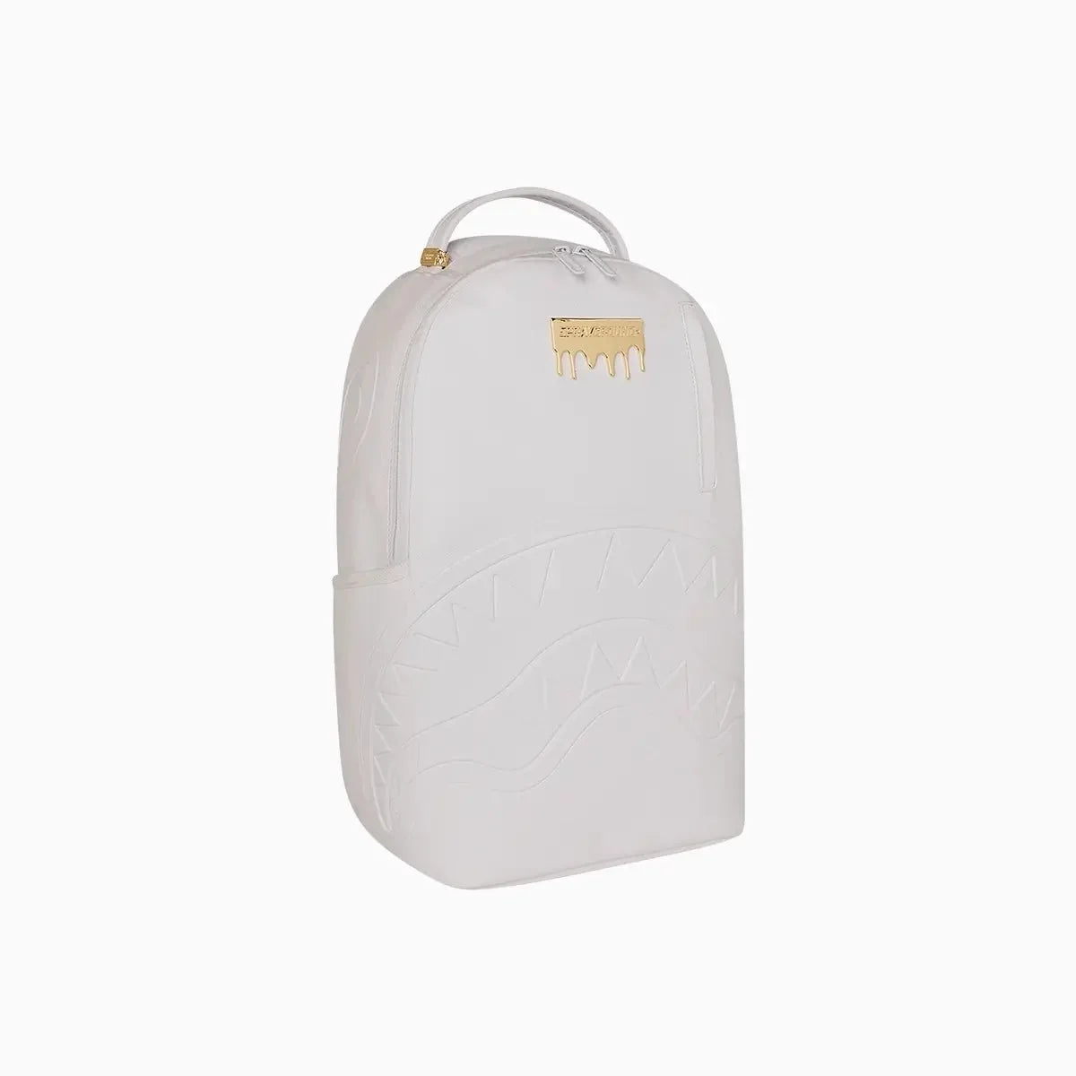 Gold Brick Luxe White Backpack