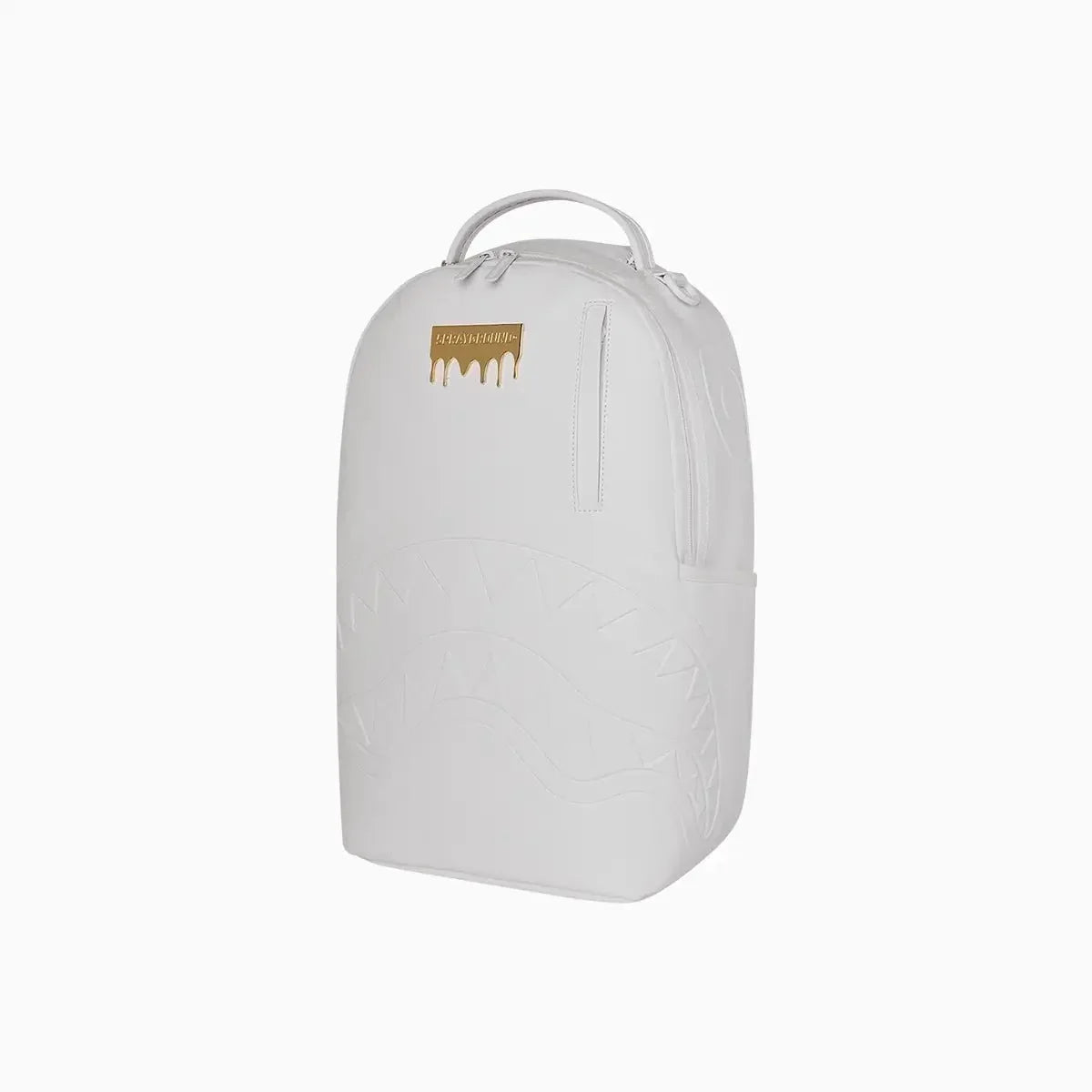 Gold Brick Luxe White Backpack