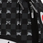 Gray Peeking Character Check Backpack
