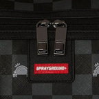 Gray Peeking Character Check Duffle