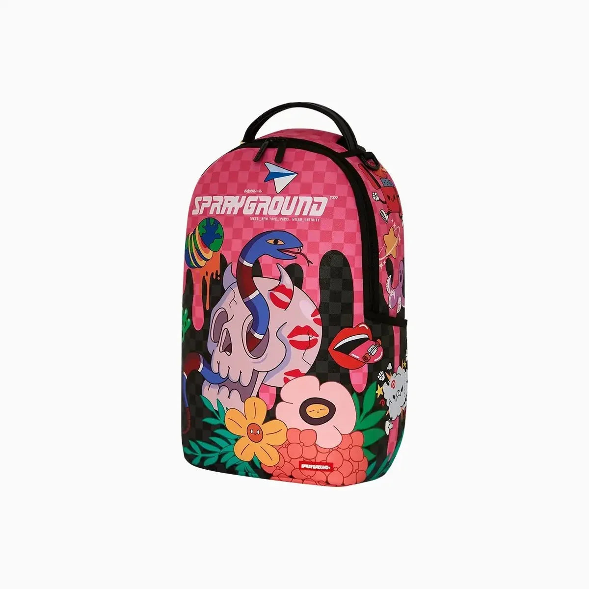 Mochila de viaje con doble fondo "Felizmente Hambriento"