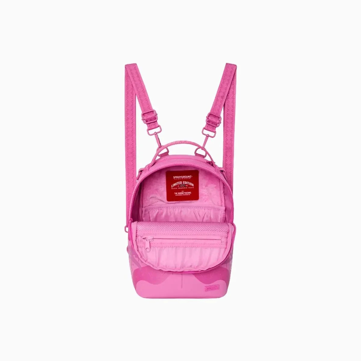 Pink Ghost Drip Mini Backpack