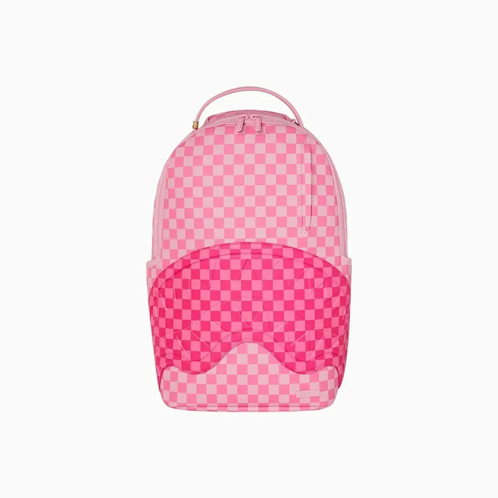 Pink Sharks In Paris Patch Backpack
