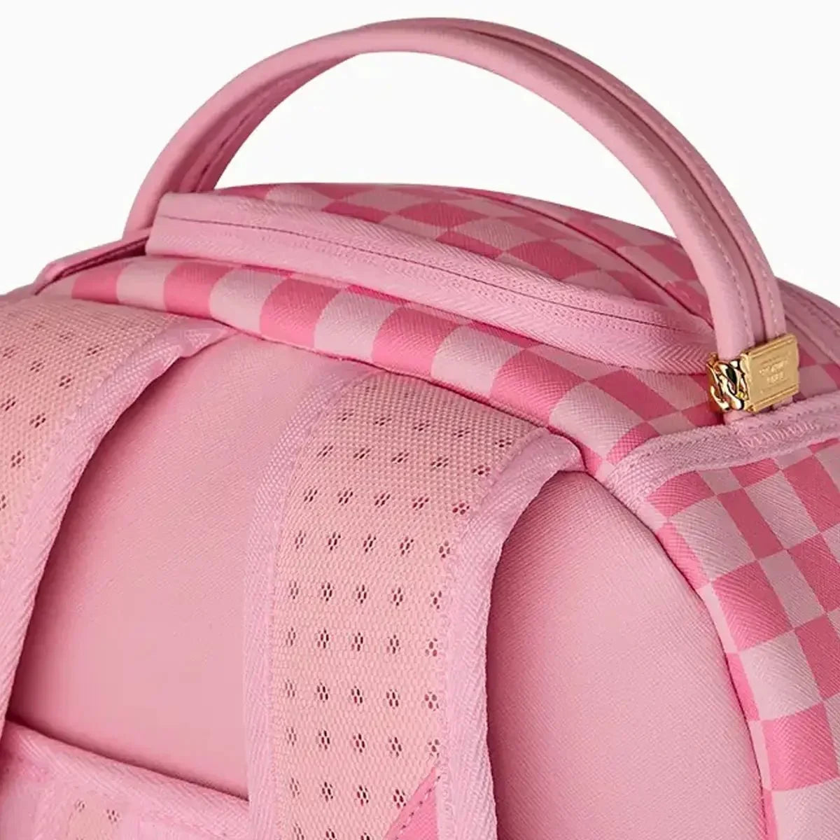 Pink Sharks In Paris Patch Backpack