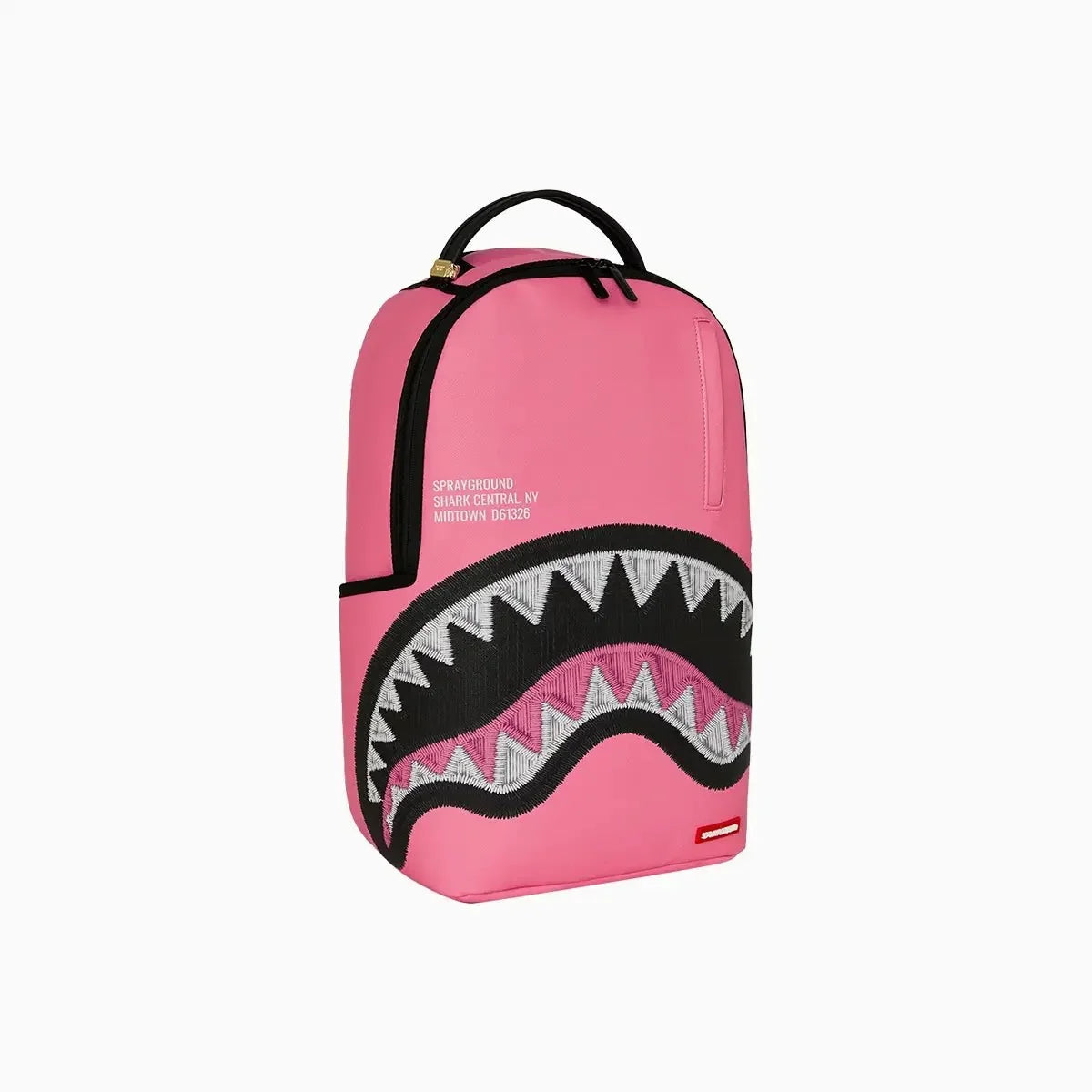 Mochila Rosa Bordada de Tiburón Shark Central