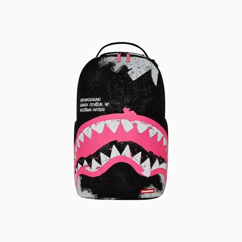 Sac à dos en coton de luxe peint, Sorbet requin