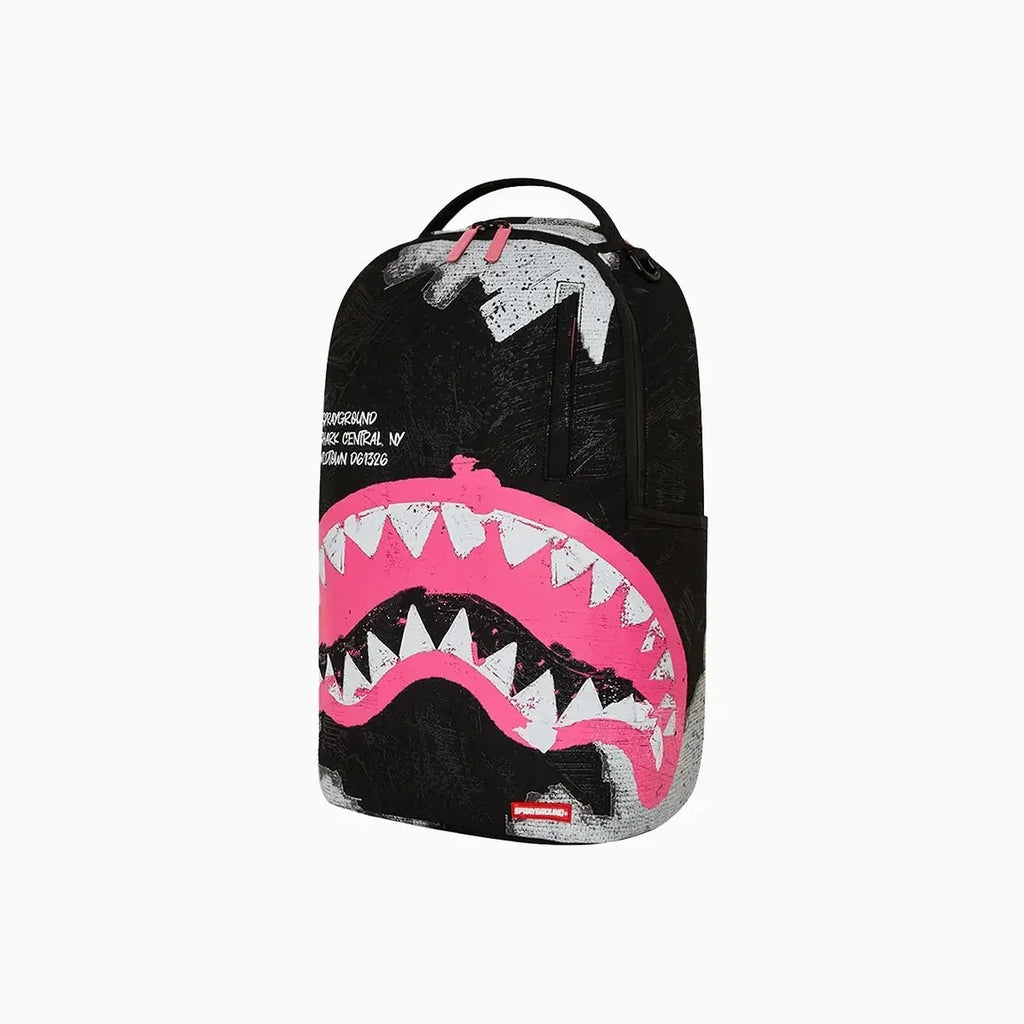Sac à dos en coton de luxe peint, Sorbet requin