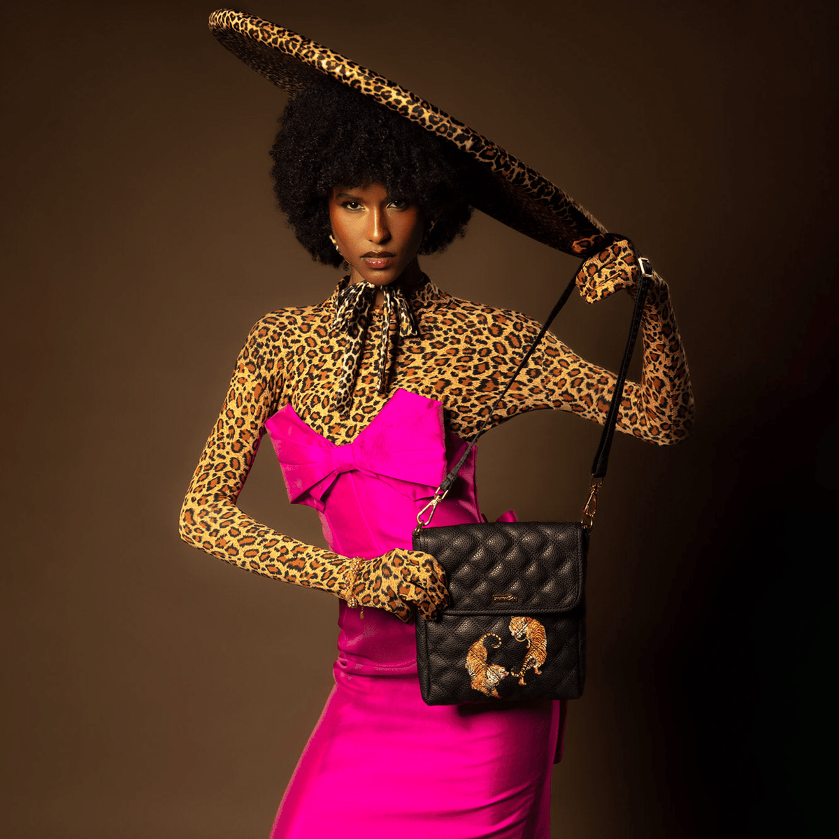 Sac bandoulière messager pour femme Money Tigers
