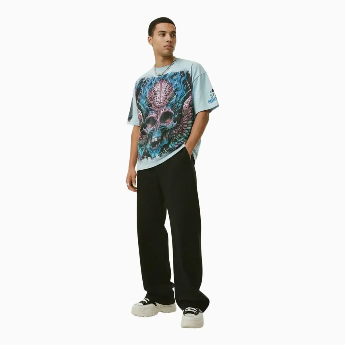 Men's Burning Skull T-Shirt
