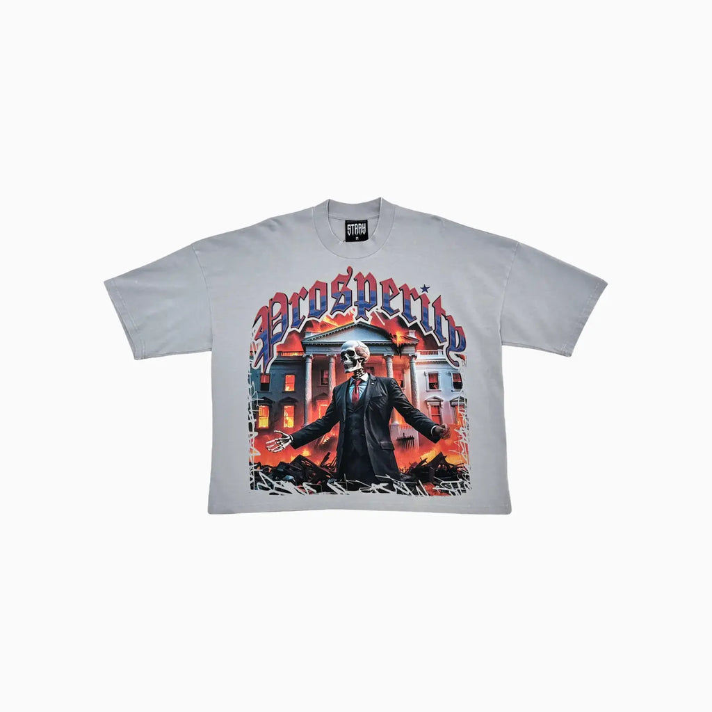 T-shirt homme à épaules tombantes "By Any Means Necessary"
