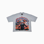 T-shirt homme à épaules tombantes "By Any Means Necessary"