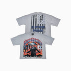 T-shirt homme à épaules tombantes "By Any Means Necessary"