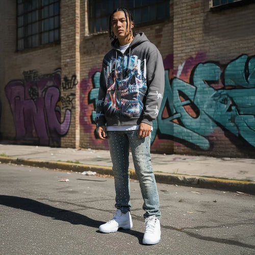 Sweat à capuche zippé intégral Killer Vision pour homme