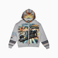 Sweat à capuche zippé Live Fearlessly pour homme