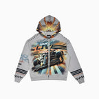 Sweat à capuche zippé Live Fearlessly pour homme