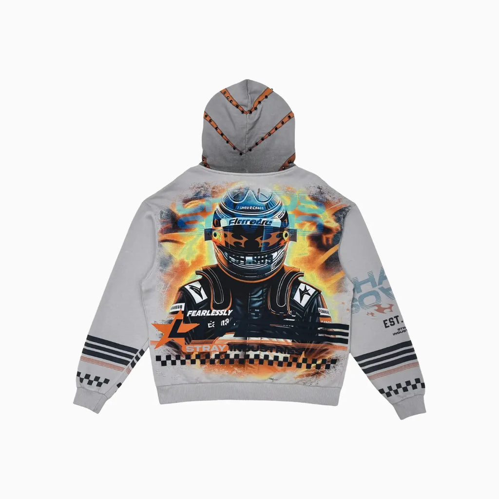 Sweat à capuche zippé Live Fearlessly pour homme