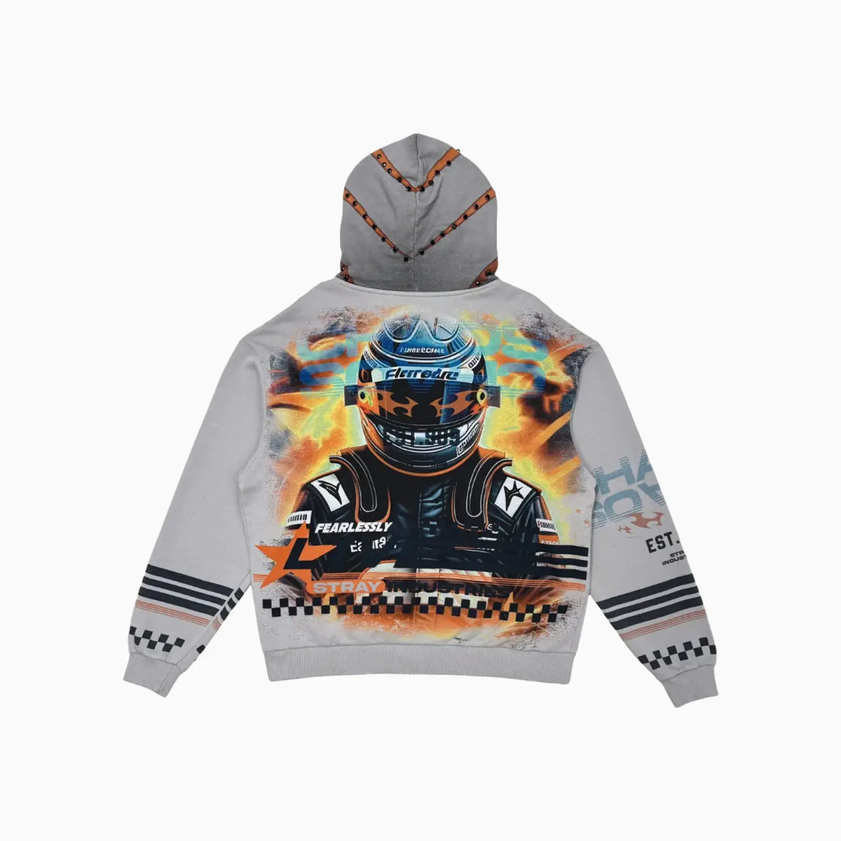 Sudadera con capucha y cremallera completa Live Fearlessly para hombre