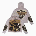 Sweat à capuche zippé Metalfest pour homme