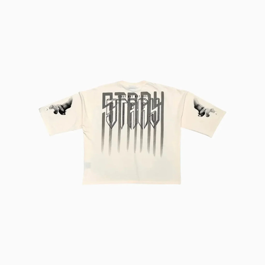 T-shirt graphique surdimensionné pour homme avec tête de mort numérique Monarch