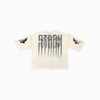 T-shirt graphique surdimensionné pour homme avec tête de mort numérique Monarch