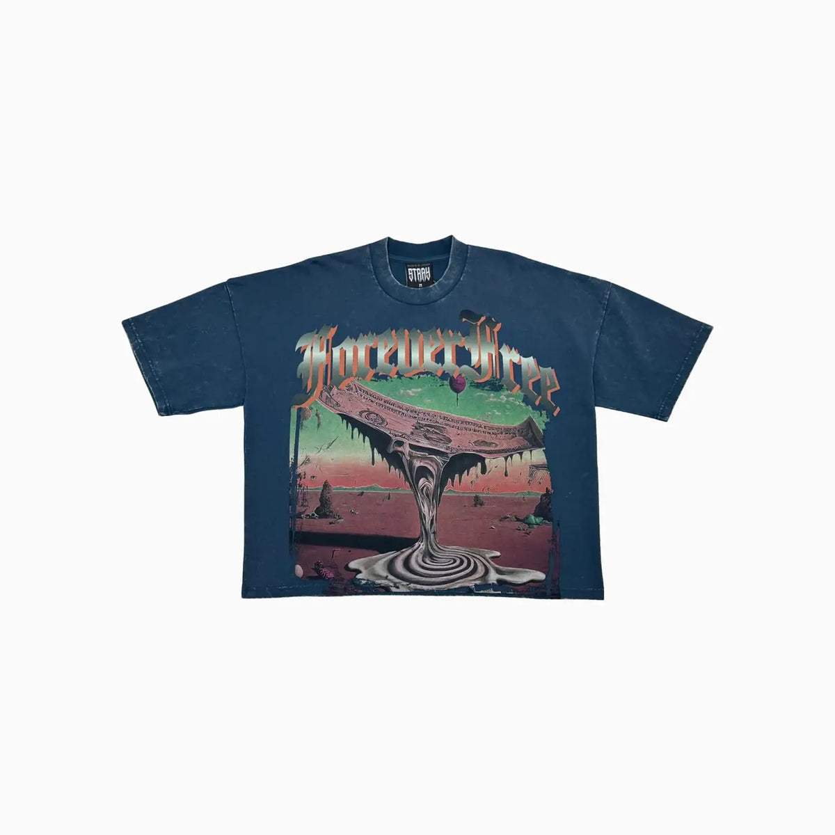 Camiseta de hombre con hombros caídos "Sin cadenas, sin límites"