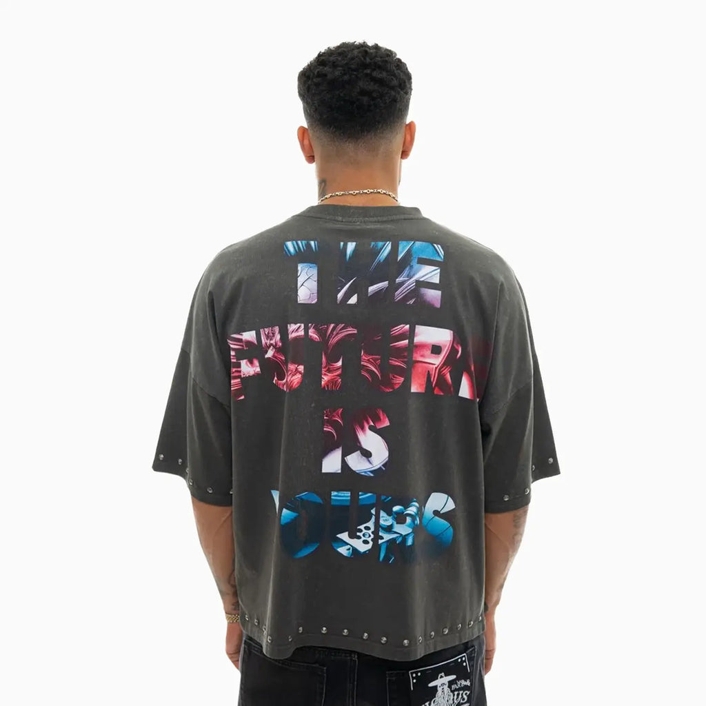 T-shirt Homme The Future Is Yours Coupe Courte Large
