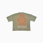 T-shirt coupe courte ample à épaules tombantes pour homme