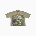 T-shirt coupe courte ample à épaules tombantes pour homme