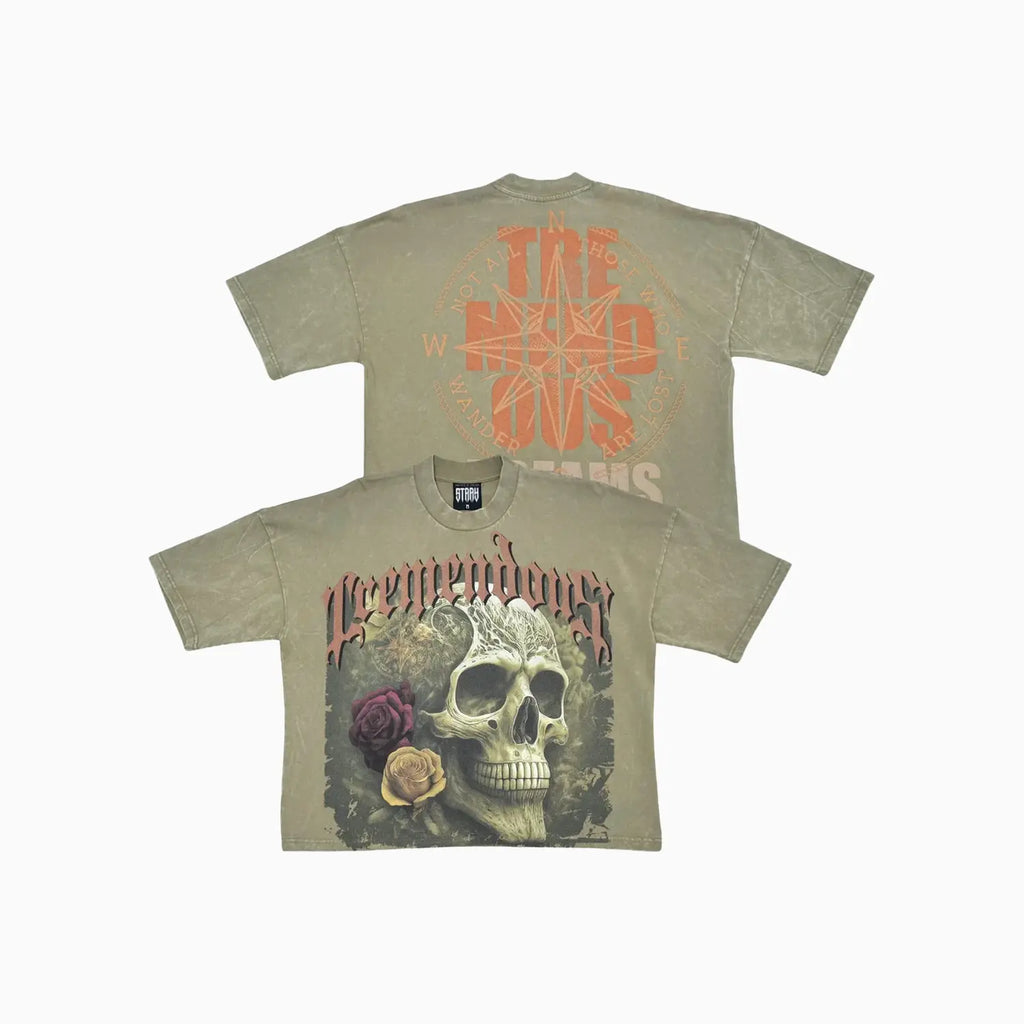 T-shirt coupe courte ample à épaules tombantes pour homme
