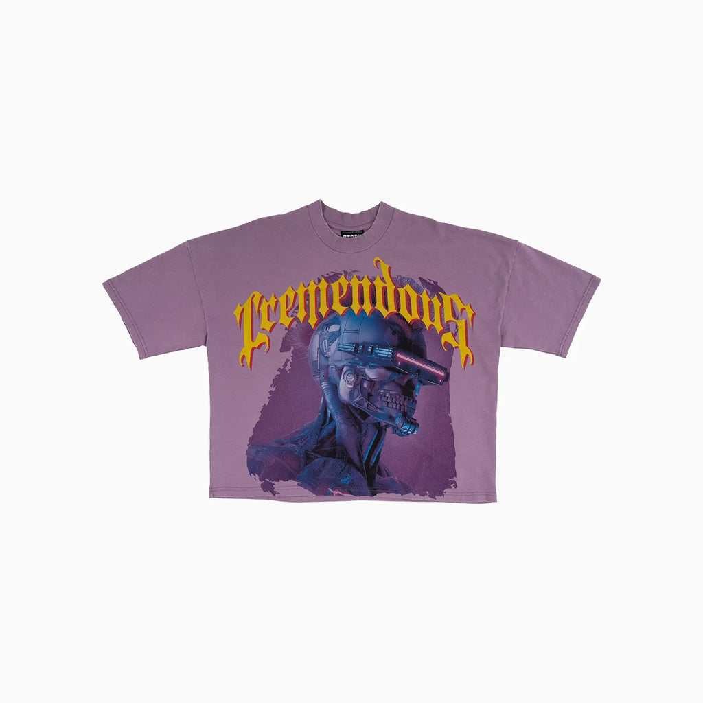 T-shirt coupe courte ample à épaules tombantes pour homme