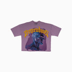 T-shirt coupe courte ample à épaules tombantes pour homme