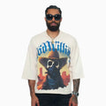 T-shirt court à manches courtes et coupe large pour homme