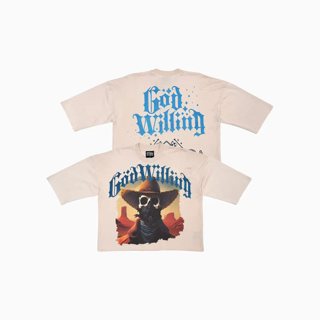T-shirt court à manches courtes et coupe large pour homme