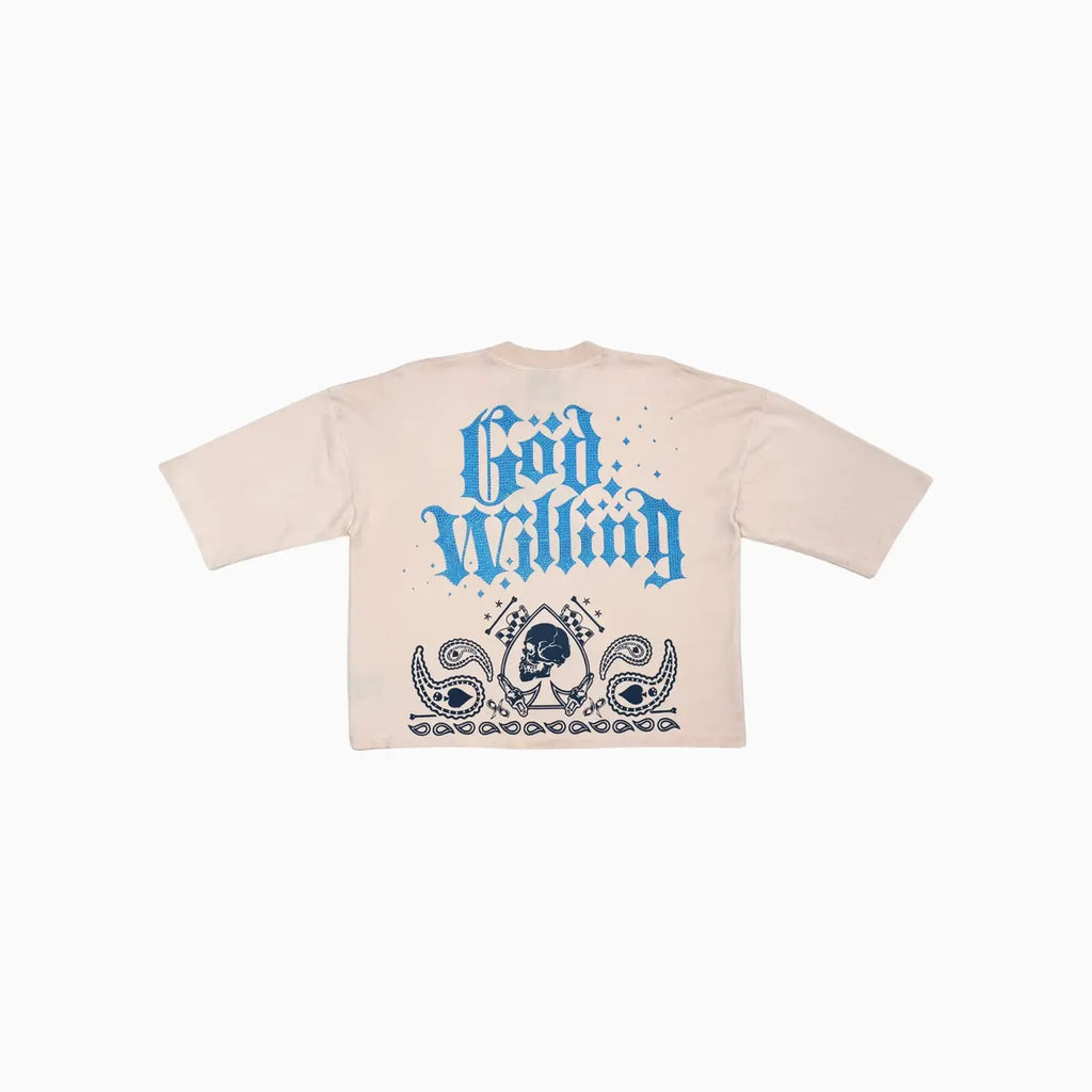 T-shirt court à manches courtes et coupe large pour homme