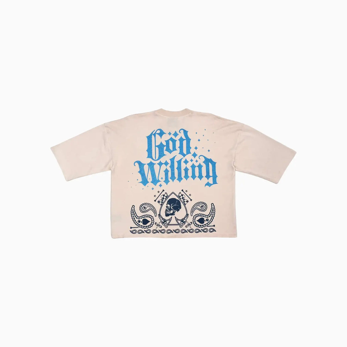T-shirt court à manches courtes et coupe large pour homme