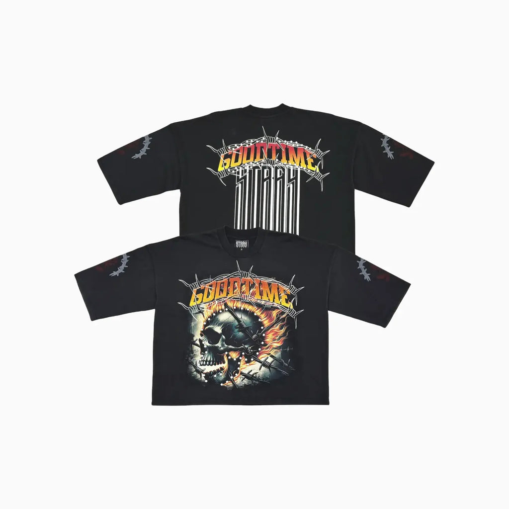 T-shirt court à manches courtes et coupe large pour homme