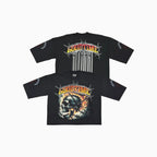 T-shirt court à manches courtes et coupe large pour homme