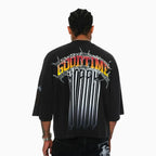 T-shirt court à manches courtes et coupe large pour homme