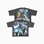 T-shirt court ample avec imprimé homme Worldwide Rider