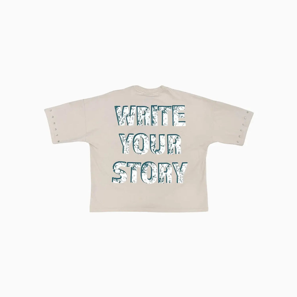T-shirt court ample « Write Your Story » pour homme
