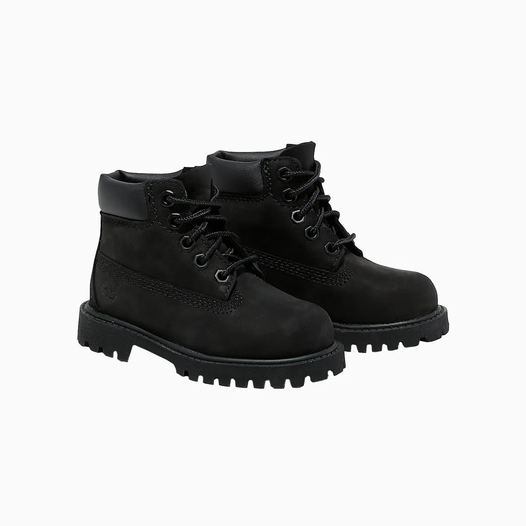 Bota impermeable prémium para niños de 6 pulgadas con cordones para niños pequeños