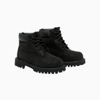 Bota impermeable prémium para niños de 6 pulgadas con cordones para niños pequeños