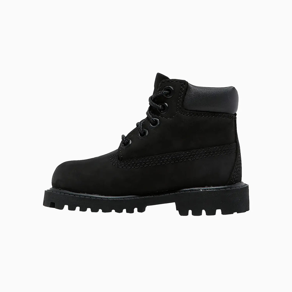 Bota impermeable prémium para niños de 6 pulgadas con cordones para niños pequeños
