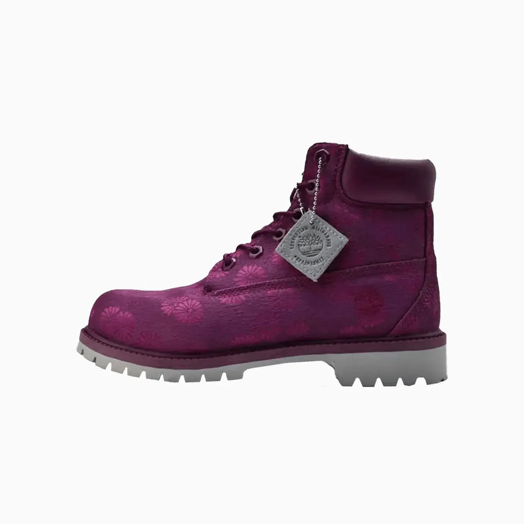 Bottes imperméables Premium fleuries pour enfants de 6 pouces