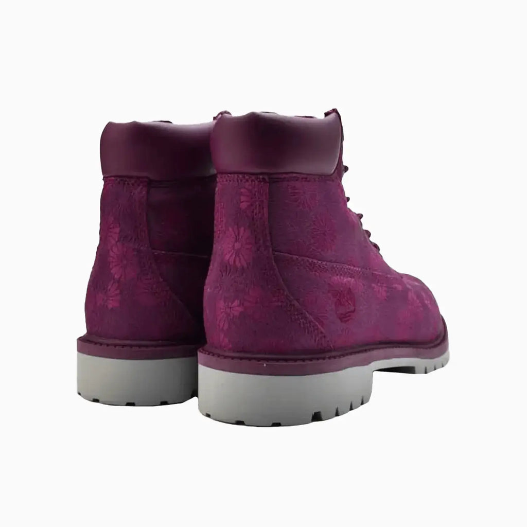 Bottes imperméables Premium fleuries pour enfants de 6 pouces