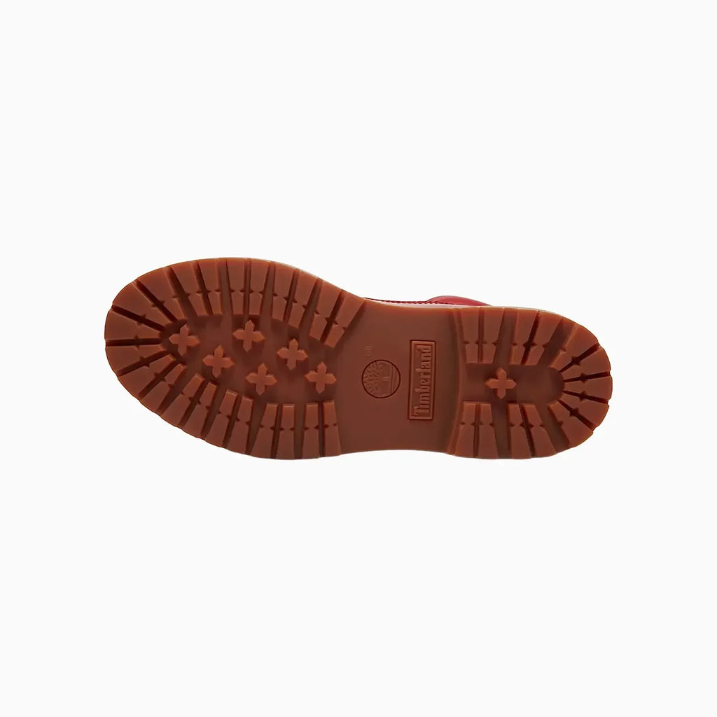 Bottine imperméable de luxe en cuir verni 6 pouces pour femme