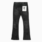 Pantalon en jean noir Amalia pour homme