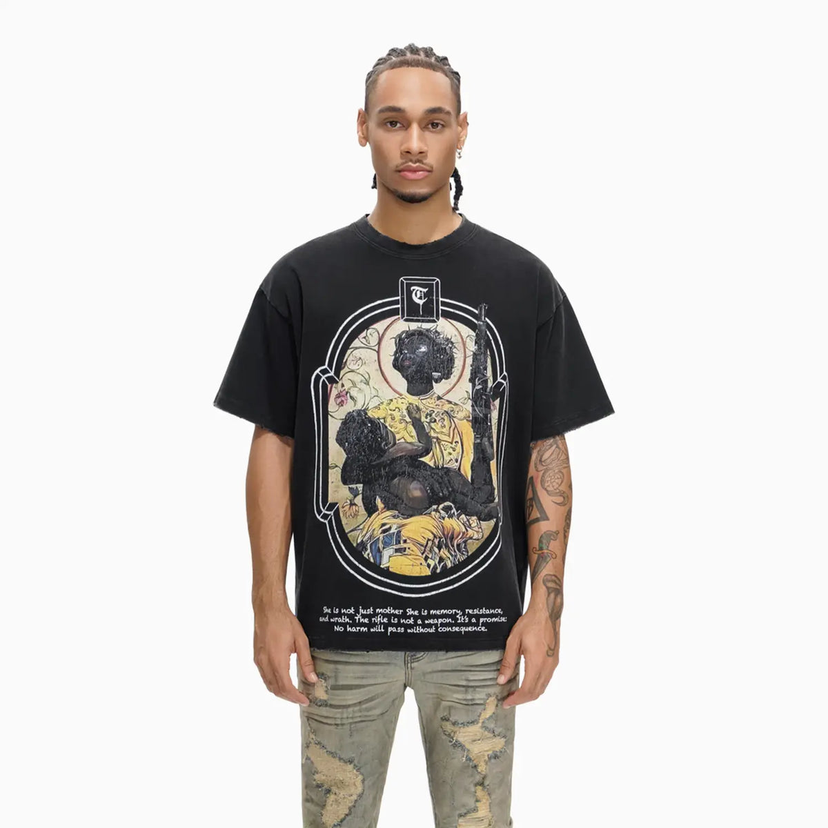 Men's JA'ZHYA DOPSON' Black T-Shirt